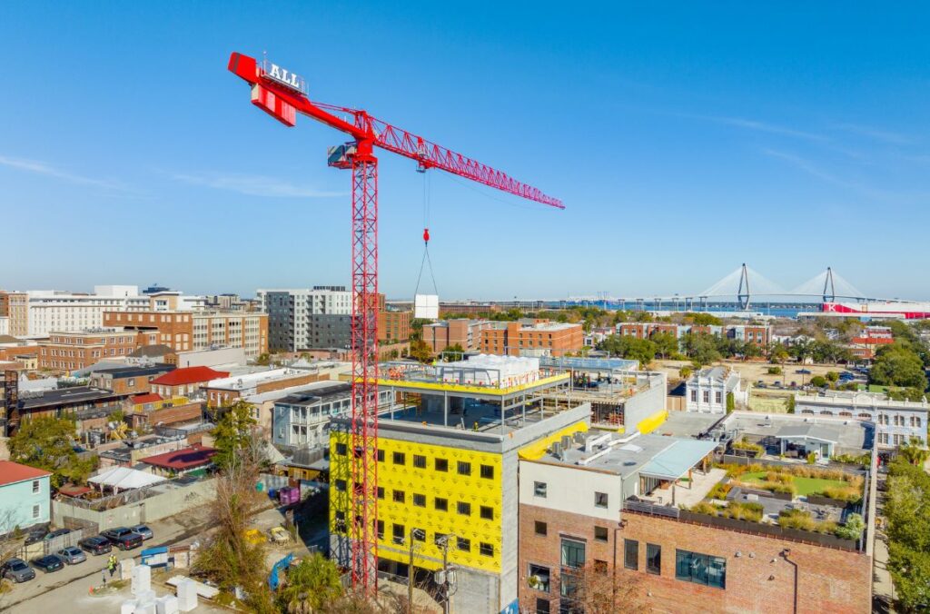 Capital Square and Method Co. Mark Construction Milestone with Topping Out of Luxury Boutique Hotel in Charleston Opportunity Zone